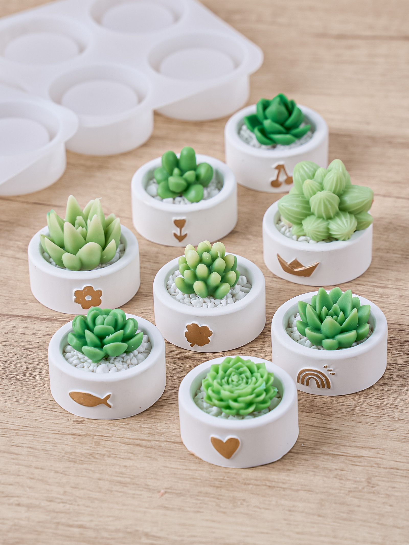Tagine Clay Pot - Round Candle Cup Holder Silicone Mold