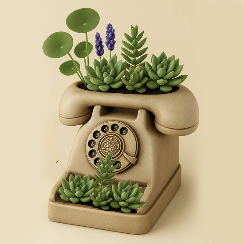 3D Vintage Rotary Telephone Su - Tagine Clay Pot 评论和价格
