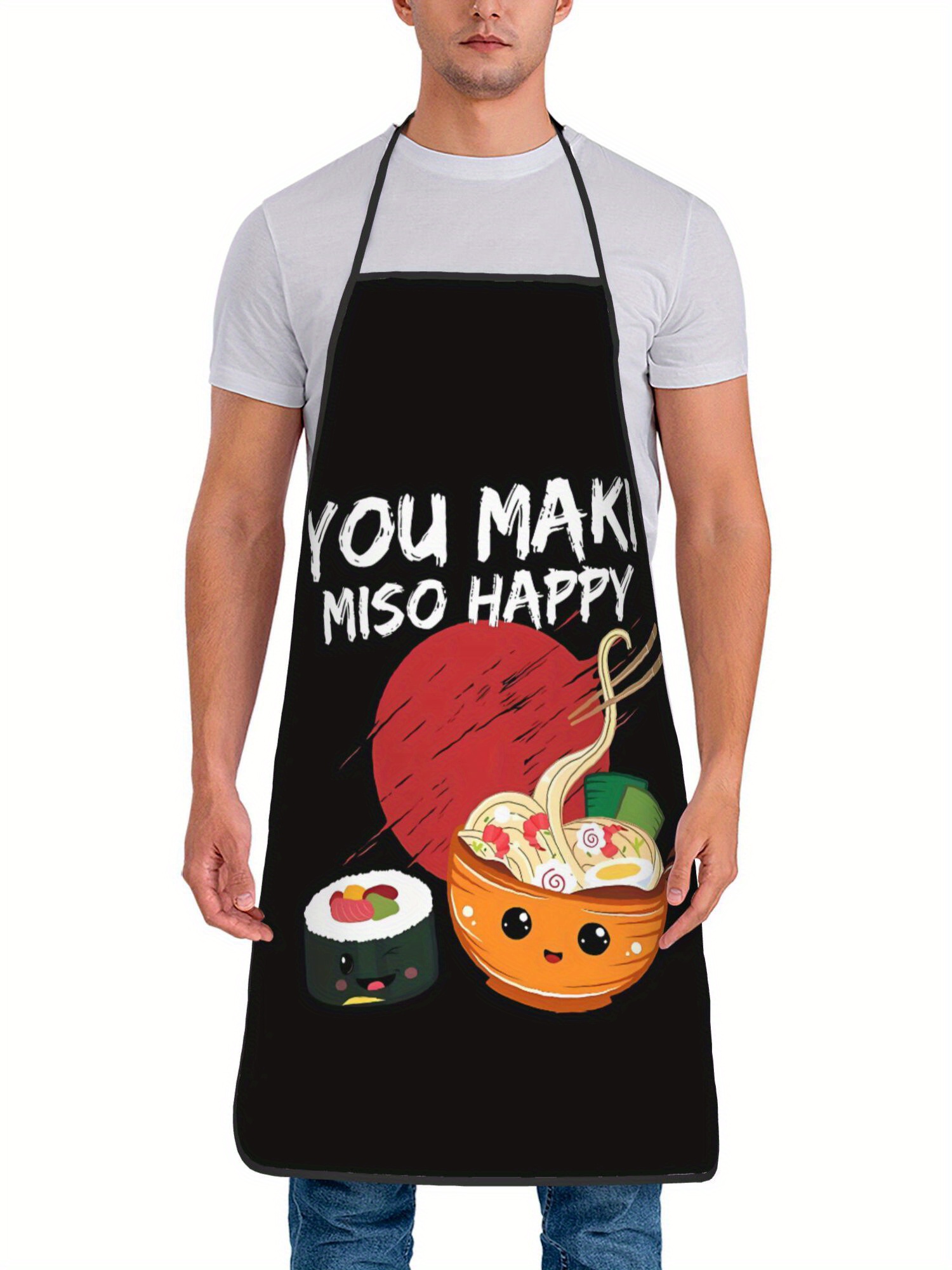 Japanese Cooking Apron - Cute  - Home Cooking In Japanese 评论和价格