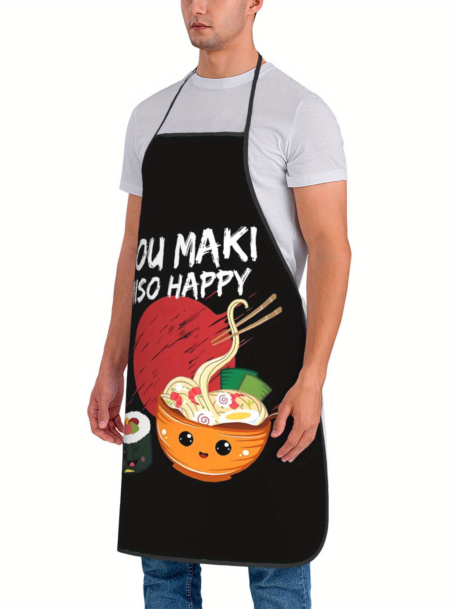 Japanese Cooking Apron - Cute  - Home Cooking In Japanese 评论和价格