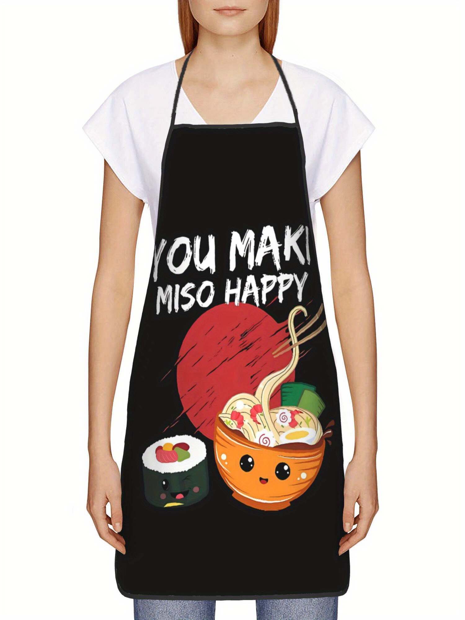 Japanese Cooking Apron - Cute  - Home Cooking In Japanese 评论和价格