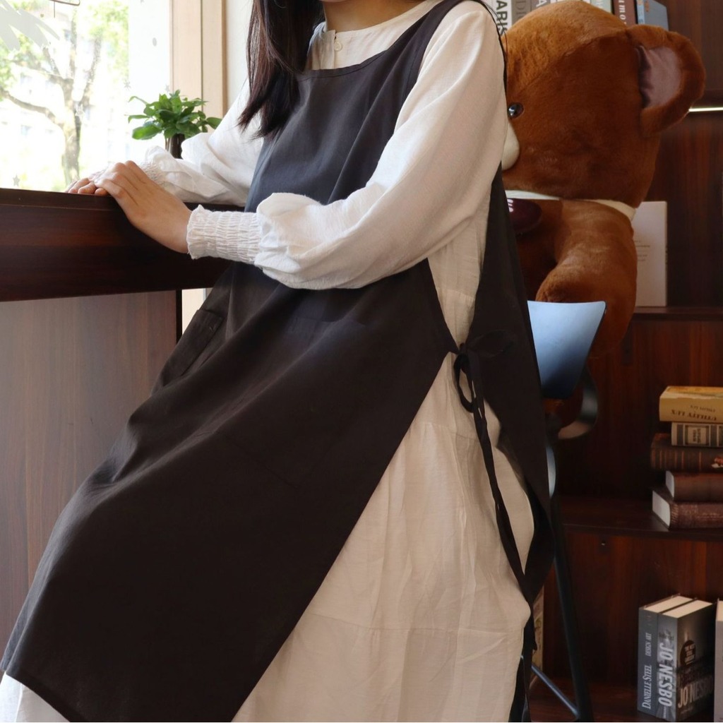 Cotton Apron Korean Sleeveless - Home Cooking Restaurants 评论和价格