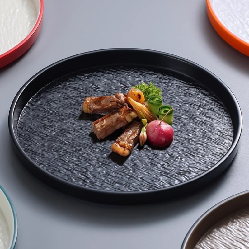 Modern Round Stone Melamine St - Home Cooking In Japanese 评论和价格
