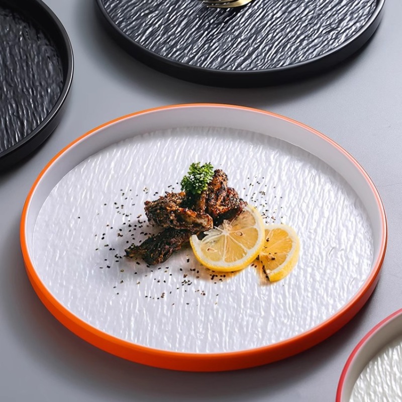 Modern Round Stone Melamine St - Home Cooking In Japanese 评论和价格