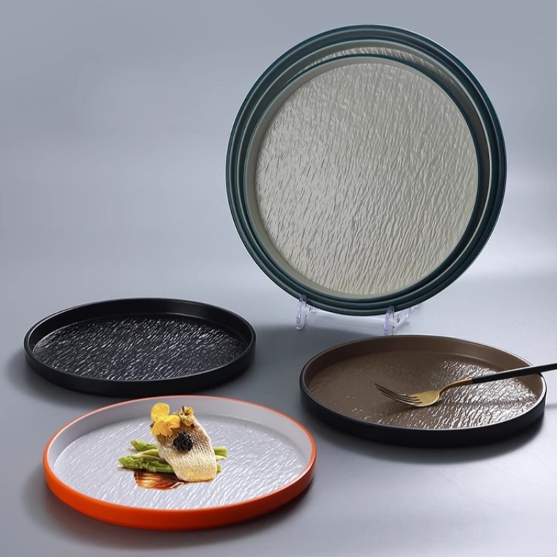 Modern Round Stone Melamine St - Home Cooking In Japanese 评论和价格